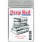 Deep Red Stamps Library Books Rubber Cling Stamp 2.1 x 2.1 inches